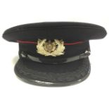 A collection of eight World Fire Brigade Officers Caps to include British Fire Services Association,