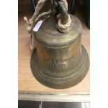 Large brass bell,
