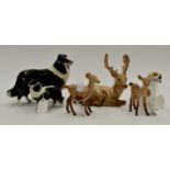 Collection of Beswick animals Stag,