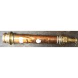 Fire Brigade Copper and Brass Fire Hose Nozzle. 46cm in length.