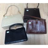 A collection of leather handbags to include;