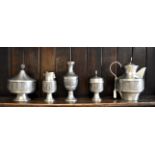 A collection of Norwegian - W.M.F - group Kyrre - Norse tin pewter styled by B.J.