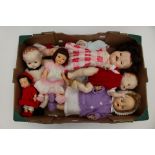 Four Pedigree dolls with sleep eyes and joined limbs,