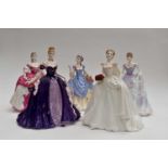 Compton & Woodhouse boxed Coalport lady figures,