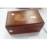 Three Victorian wooden boxes,