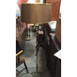 A brass 1970-80's standard lamp.