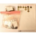 A bag of UK and World coins includes silver