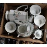 Adams Azalea Ironstone six piece tea set