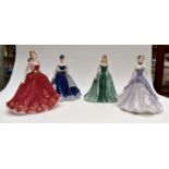 Four boxed Coalport lady figures