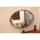 Regency style circular mirror, gilt framed mirror, oval oak framed bevelled mirror,