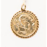 A gold Far Eastern coin