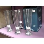Set of four boxed Waterford crystal Marquis Vintage Pilsner glasses (1 box)