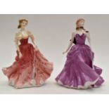 A collection of Royal Doulton lady figures,