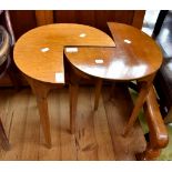 Pair of mid 20th Century corner tables