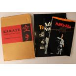 Collection of four martial arts books: Karate: The Art of "Empty Hand" Fighting,