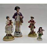 Four Continental figures,