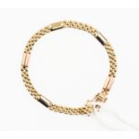 A 9ct gold fancy link bracelet,