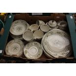 A Royal Doulton Provencal part dinner set, including six cups, six saucers, six side plates,