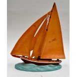 A Czech Art Deco yacht, wall plaque,