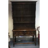 Small Jacobean style dresser with plate rack