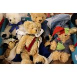 Collection of Hermann Bears including Princess Diana, Royal Diamond Anniversary, Queen Mum,