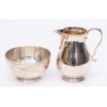 Solid silver milk/cream jug, London 1971, 7.