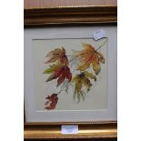 Carole Swingler, watercolour, Autumn Leaves, 2006,