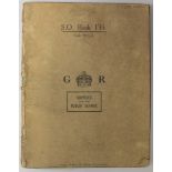 WW2 British Officers GR Training notebook dated 1941 to 6477926 J Millar.