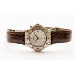 A Seiko Kinetic wristwatch, white dial, subsidiary date aperture, no,0868/1000,