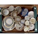 Collection of late 19th and 20th Century tea wares including Adderley,