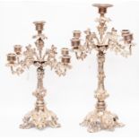 Two Elkington candelabra