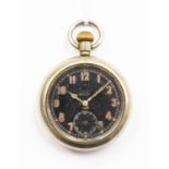 British Military issue 1920's pocket watch, H Williamsons London,