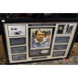 Sir Bobby Robson cased display and signed photo holding the FA Cup (2)
