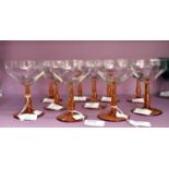 Set of 10 champagne glasses (10)