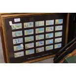 Six framed cigarette card set mostly Wills