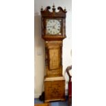 A George III oak and mahogany 30 hour longcase clock,