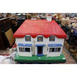 Vintage dolls house with contents,