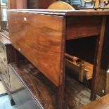 A 19th century mahogany dropleaf table