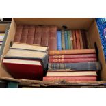 A collection of assorted books to include encyclopedias and others.
