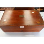 Victorian mahogany writing slop/box,