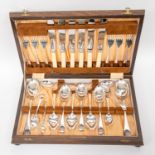 A canteen of cutlery,