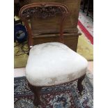 Small upholstered nursing chair,