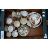 A collection of ceramic tea services to include Phoenix Ware, part set,