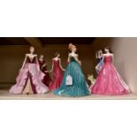 Collection of boxed Coalport ladies,