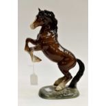 Rearing Beswick bay horse