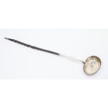 George III Newcastle horn handled ladle A/F