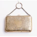 Silver Birmingham 1905 purse with hoop for chatelaine