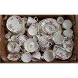 Royal Crown Derby tea service 30 pieces, plus Coalport pill box,