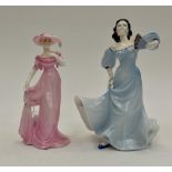 Two Coalport figurines, second quality,