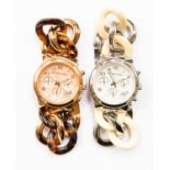 Two Michael Kors ladies wristwatches,